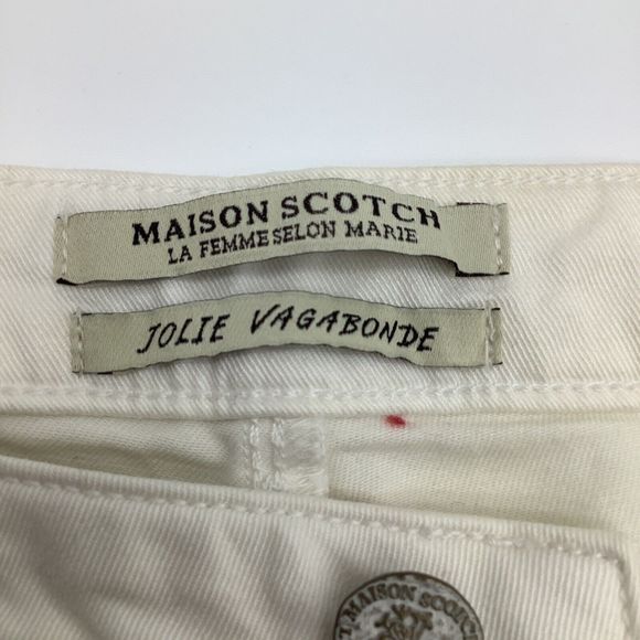 Maison Scotch Jolie Vagabonde Embroidered Jeans Size 27 x 30 (Actual 28 x 28) - Picture 7 of 9